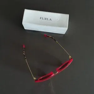 Furla | Accessories | Authentic Furla Red Gold Sunglasses 